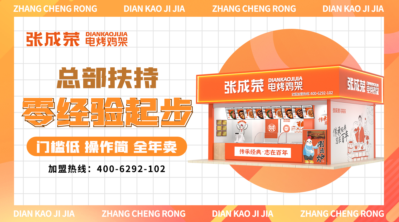 老少都愛的張成榮電烤雞架，讓您輕松賺錢，快速致富