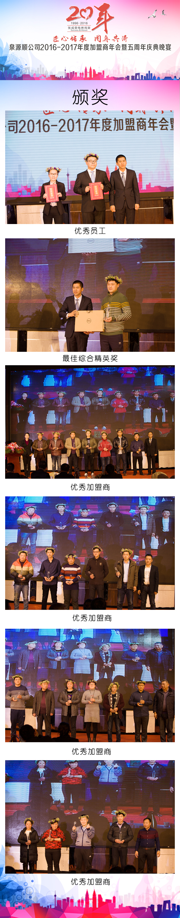 2016年度張成榮電烤雞架優(yōu)秀加盟頒獎